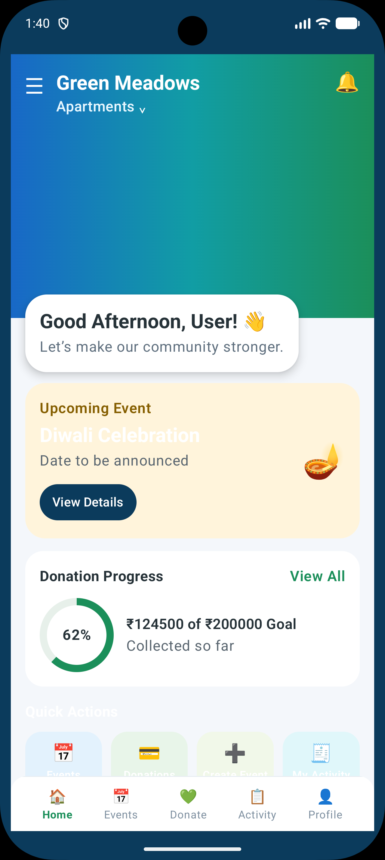 Dashboard screenshot